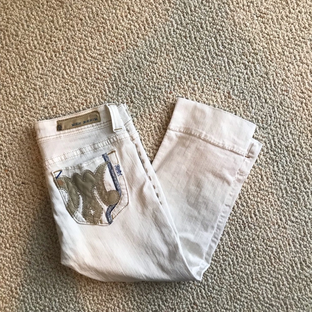 MEK white Capri pants size 25